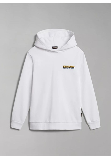 Beyaz Erkek Çocuk Yuvarlak Yaka Uzun Kollu Sweatshirt NP0A4HGB0021 K B-Fujı H indirimleri