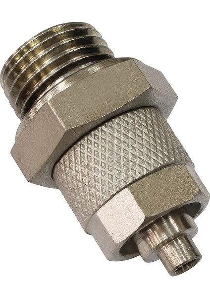 IBCG04-01 Pnömatik Somunlu Düz Rakor 1/8 - 4/2.5 (5'li Paket)