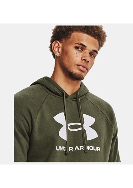 Erkek Ua Rival Fleece Logo Hd Sweatshirt 1379758-390