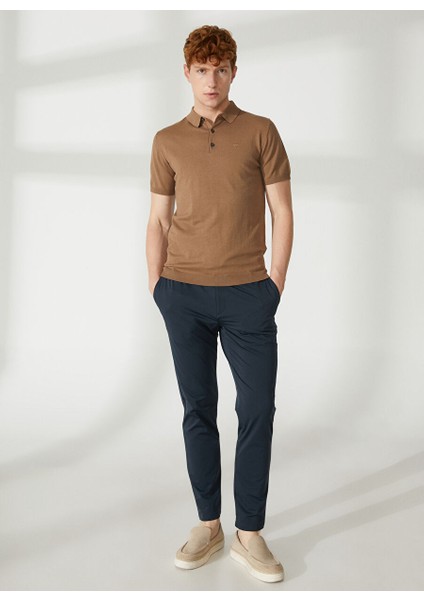 Polo Yaka Slim Fit Kahve Erkek Kazak FM23S07MACORTEZ