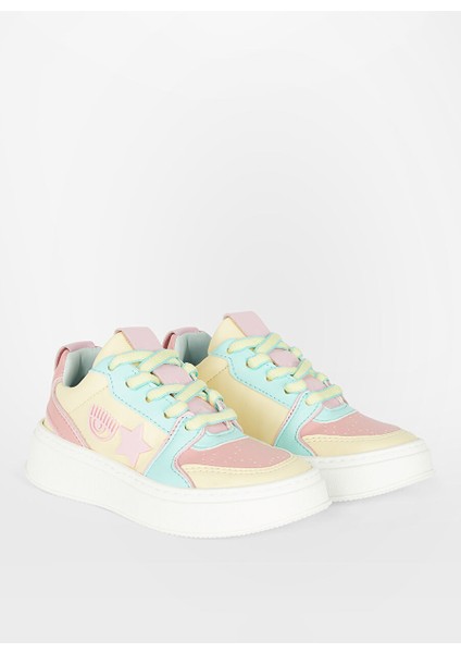 Sarı - Pembe - Mavi Kız Çocuk Sneaker Sneakers School Multıcolor fiyatları