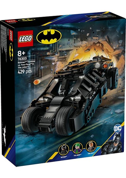 Batman 76303 Dc Batman™ Tumbler, Two-Face™ ve Joker™’e Karşı