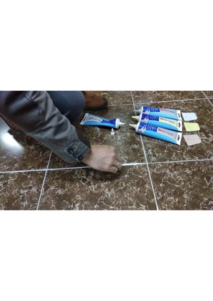 Adnoss Derzmatik Hazır Derz Dolgusu 380 Gram Sivri Uçlu Tüp Dolgu Beyaz(4 Adet)