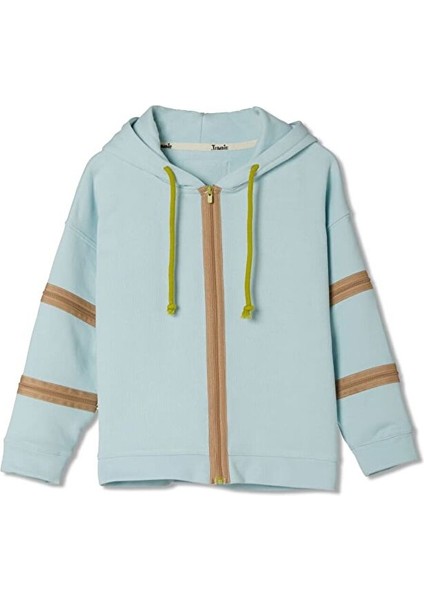 3'ü Bir Arada Dönüşebilir Hoodie Çıkarılabilir Dirsek Parçalı Kapüşonlu Çocuk Sweatshirt