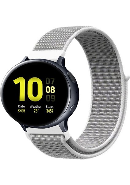 Samsung Galaxy Watch Active 2 40MM / 44MM Akıllı Saat Uyumlu Spor Kumaş Desenli Cırt Cırtlı Kordon Kayış