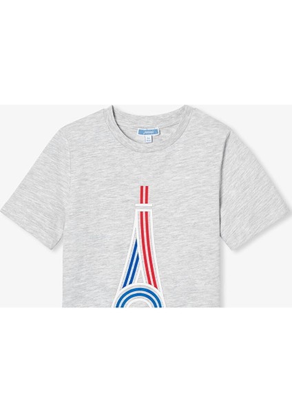 Erkek Çocuk Eyfel Kulesi Baskılı T-Shirt modelleri