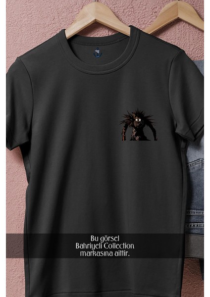 Oversize Ryuk Manga Death Note Art Book Cep Tasarımlı Unisex T-Shirt fiyatları