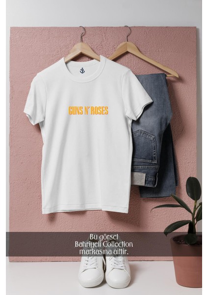 Oversize Guns N' Roses Tasarımlı Unisex T-Shirt