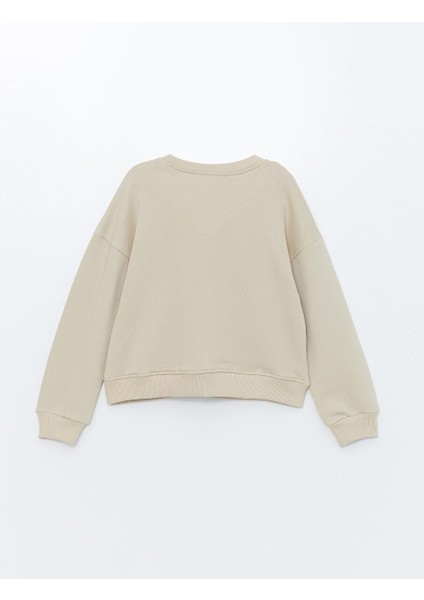 Kız Çocuk Taş Detaylı Sweatshirt
