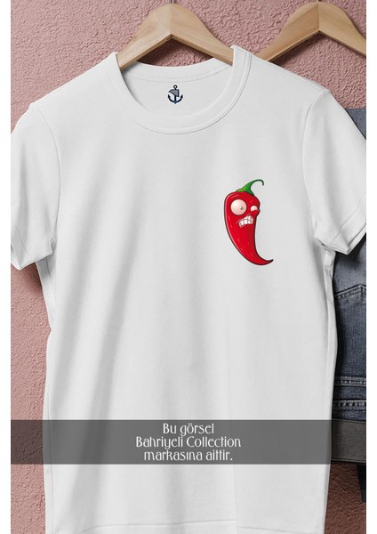 Oversize Plants Vs Zombies Jalapeno Chili Cep Tasarımlı Unisex T-Shirt modelleri