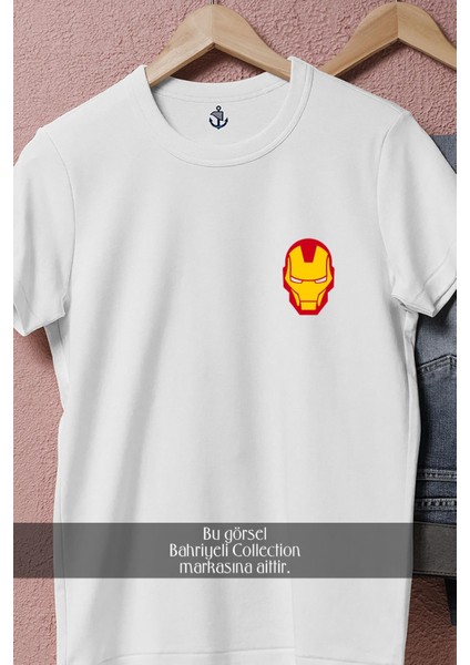 Oversize Ironman Head Cep Tasarımlı Unisex T-Shirt fiyatları