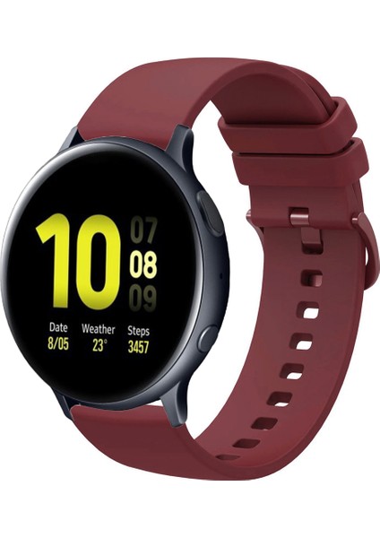 Samsung Galaxy Watch Active 2 40MM / 44MM ile Uyumlu Kordon Jel Silikon Tokalı Kayış