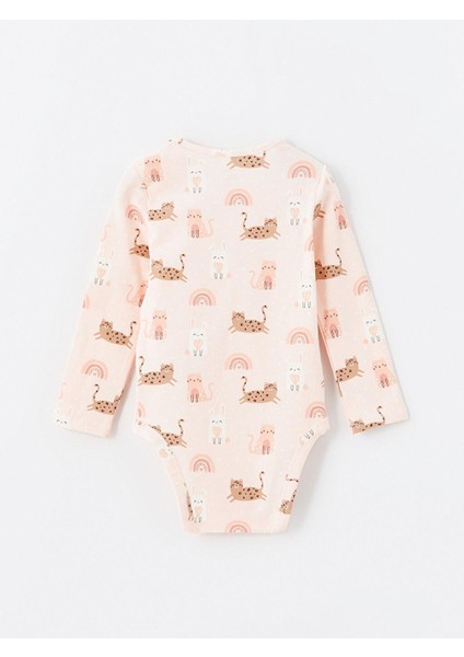 Baby Pembe Bisiklet Yaka Kız Bebek Çıtçıtlı Body 2'li fırsatları