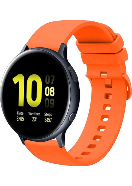 Samsung Galaxy Watch Active 2 40MM / 44MM ile Uyumlu Kordon Jel Silikon Tokalı Kayış