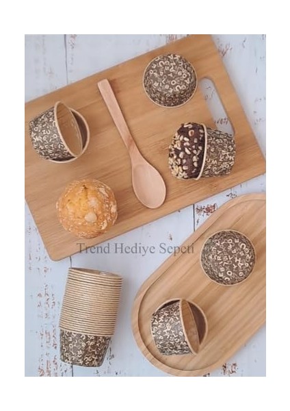 - Hediye Sepeti 50'li Kraft Kahverengi Desenli, Muffin Kek Kalıbı, Kek Kapsülü Cupcake Kalıbı, Airfryer Uyumlu fiyatları