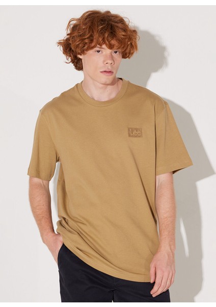 Bisiklet Yaka Kiremit Erkek T-Shirt LL84FU60 Bisiklet Yaka T-Shirt