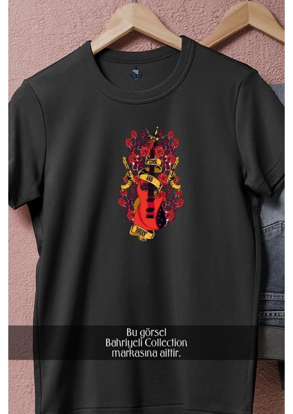 Oversize Guns N' Roses Gitar Tasarımlı Unisex T-Shirt fiyatları