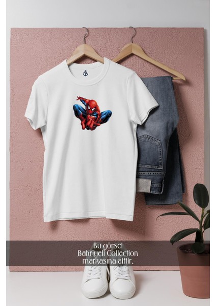 Oversize Spider-Man Örümcek Adam 11 Vektörel Tasarımlı Unisex T-Shirt