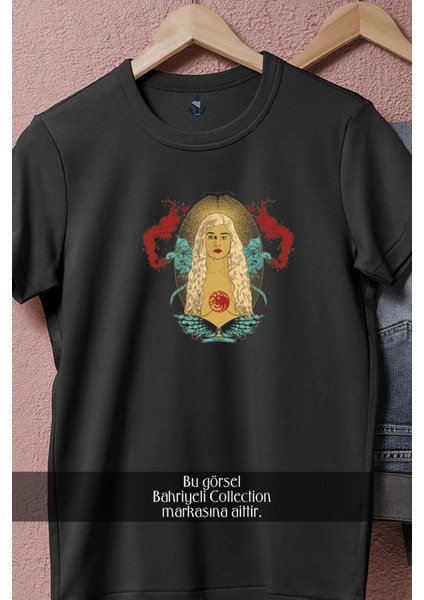 Oversize Game Of Thrones Daenerys Targaryen Tasarımlı Unisex T-Shirt fiyatları