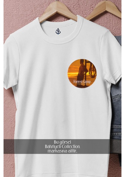 Oversize Forrest Gump CD Cep Tasarımlı Unisex T-Shirt modelleri