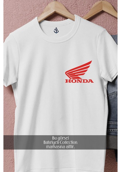 Oversize Kırmızı Kanatlı Honda Cep Tasarımlı Unisex T-Shirt fiyatları