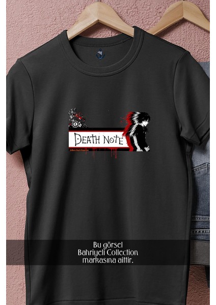 Oversize Light Yagami Ryuk Death Note Drawing Tasarımlı Unisex T-Shirt fiyatları