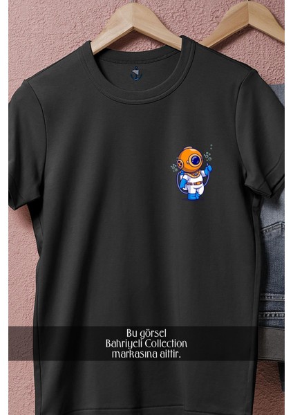 Oversize Mini Dalgıç Diver Cep Tasarımlı Unisex T-Shirt fiyatları