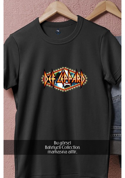 Oversize Def Leppard Logo(7) Tasarımlı Unisex T-Shirt fiyatları