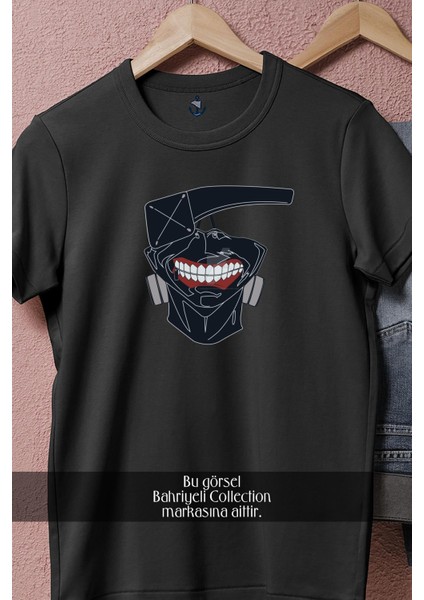 Oversize Tokyo Ghoul Kaneki Ken Mask Tasarımlı Unisex T-Shirt fiyatları