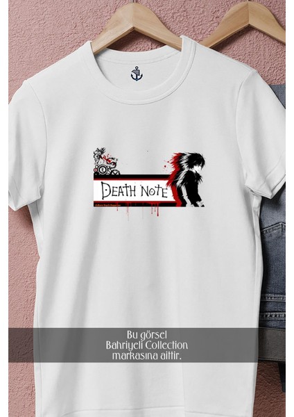 Oversize Light Yagami Ryuk Death Note Drawing Tasarımlı Unisex T-Shirt fiyatları