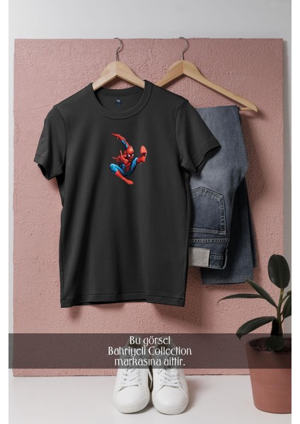 Oversize Spider-Man - Örümcek Adam 5 Vektörel Tasarımlı Unisex T-Shirt