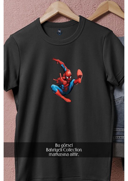 Oversize Spider-Man - Örümcek Adam 5 Vektörel Tasarımlı Unisex T-Shirt