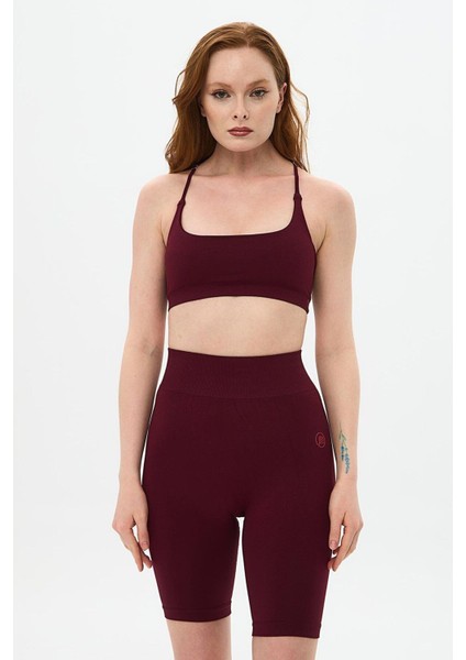 Momiji Push Up Şekillendirici Biker Bordo