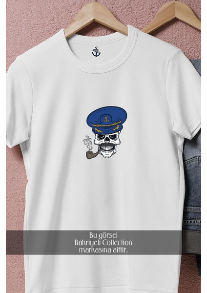 Oversize Denizci Kuru Kafa Tasarımlı Unisex T-Shirt fiyatları