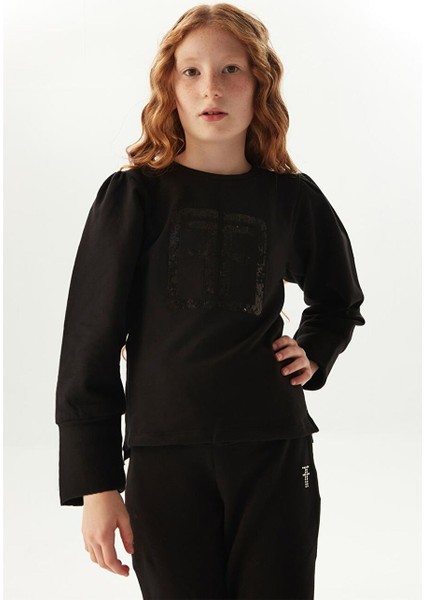 Fracomina Kız Çocuk Siyah Sweatshirt fiyatları