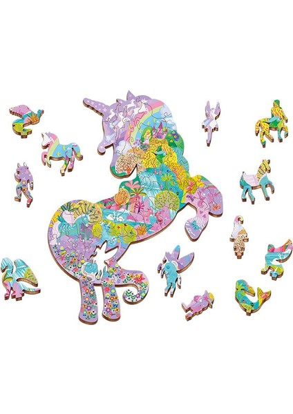 Ahşap Puzzle - Unicorn