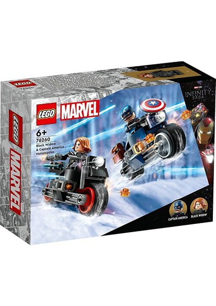 Marvel Black Widow ve Kaptan Amerika Motosikletleri 76260