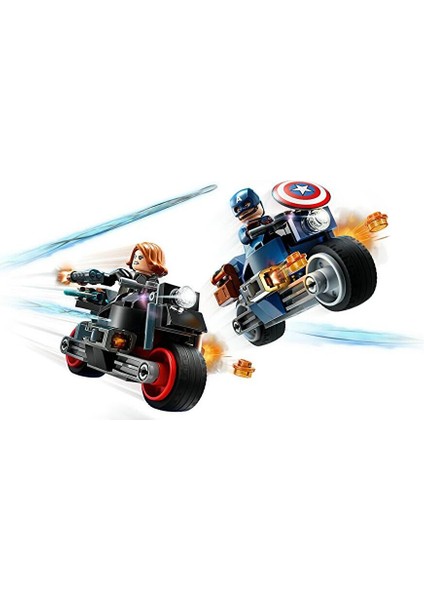 Marvel Black Widow ve Kaptan Amerika Motosikletleri 76260 modelleri