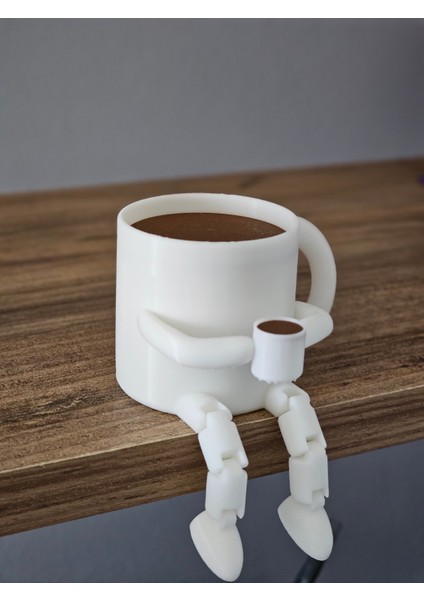 Kahve Kupa Sallanan Ayaklı Dekoratif Dmrz Home