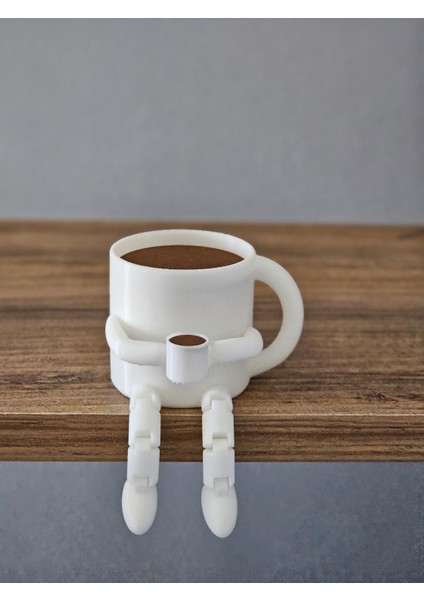 Kahve Kupa Sallanan Ayaklı Dekoratif Dmrz Home