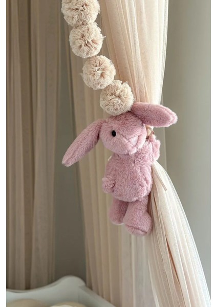 Sarılan Tavşan Peluş, Fon Perde Toplayıcı, Hug Me Tavşan Peluş 25 Cm Pembe fırsatları