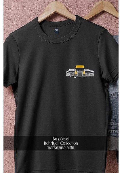 Oversize Tır Truck Cep Tasarımlı Unisex T-Shirt indirimleri