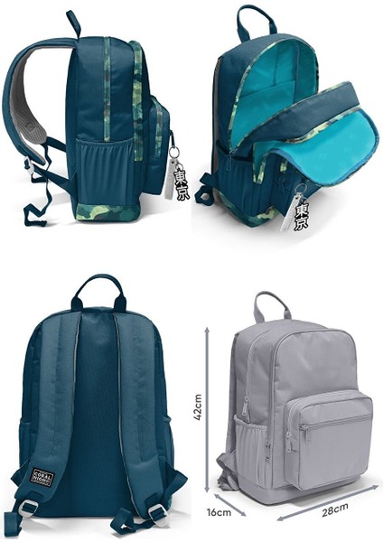 Üçlü Ilk ve Ortaokul Okul Çanta Seti - Nefti Kamuflaj - Erkek Çocuk fiyatları