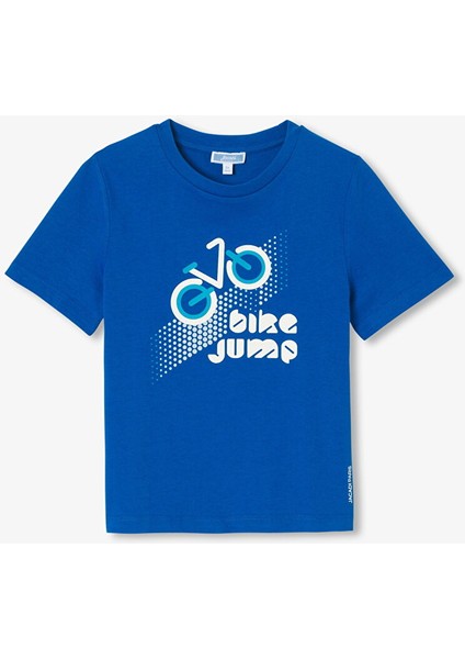 Erkek Çocuk Bisiklet Baskılı T-Shirt