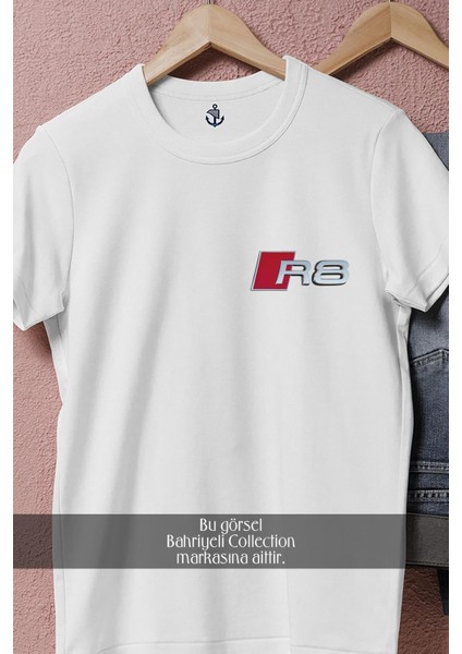 Oversize Audi R8 Logo Cep Tasarımlı Unisex T-Shirt fiyatları