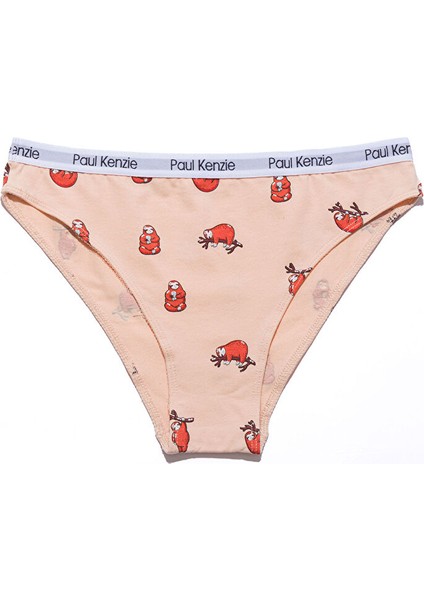 Desenli Kadın Slip Külot - Couple Collection Lazy