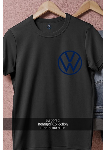 Oversize Vw - Volkswagen Mavi Logo Cep Tasarımlı Unisex T-Shirt fiyatları