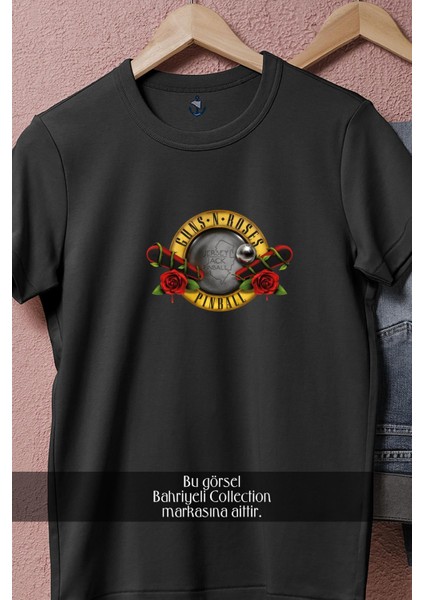 Oversize Guns N' Roses Pinball Tasarımlı Unisex T-Shirt fiyatları