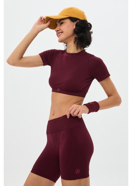 Aozora Sport Aktif Spor Mini Şort Bordo
