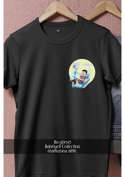 Oversize Dentist _ Dişçi Cep Tasarımlı Unisex T-Shirt fırsatları